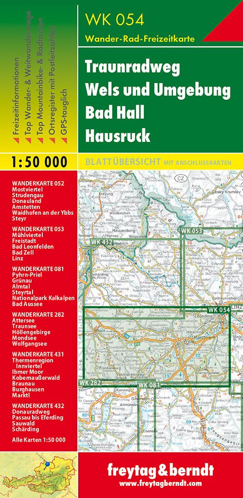 Libro Traunradweg. Wels 1:50.000 di  - ean 9783707917642 - Freytag & Berndt