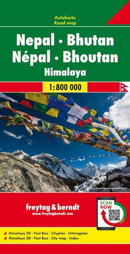 Libro Nepal Bhutan 1:800.000 di  - ean 9783707918410 - Freytag & Berndt