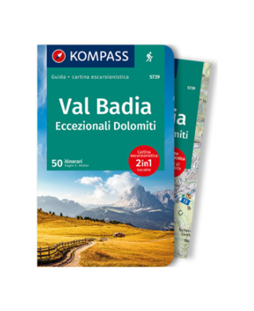 Libro Guida escursionistica n. 5739. Val Badia di Eugen E. Hüsler - ean 9783990449028 - Kompass
