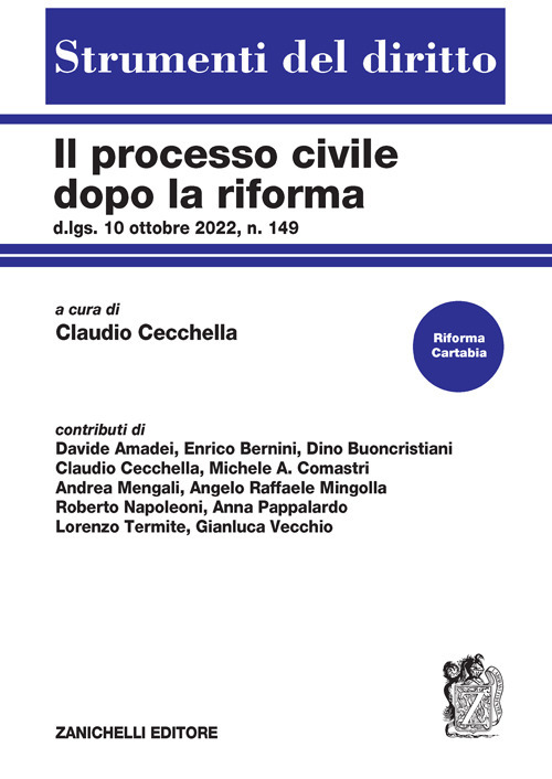 Libro processo civile dopo la riforma. D.lgs. 10 ottobre 2022