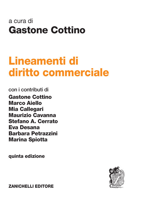 Libro Lineamenti di diritto commerciale di - ean 9788808799678 - Zanichelli