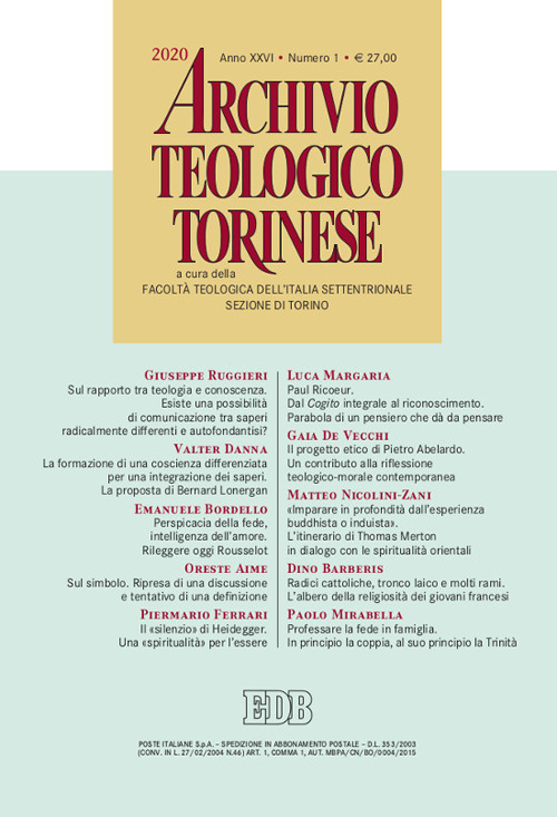Libro Archivio teologico torinese di  - ean 9788810213117 - EDB