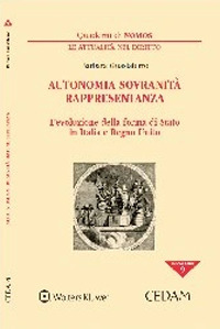 Libro Autonomia sovranità rappresentanza di Barbara Guastaferro - ean 9788813373252 - CEDAM