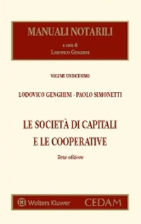 Libro società di capitali e le cooperative di Lodovico Genghini; Paolo Simonetti - ean 9788813375027 - CEDAM