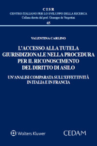Libro accesso alla tutela giurisdizionale nella procedura per il riconoscimento del diritto di asilo di Valentina Carlino - ean 9788813376239 - CEDAM