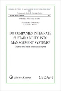 Libro Do companies integrate sustainability into management systems? di Sebastiano Cupertino; Gianluca Vitale - ean 9788813376673 - CEDAM
