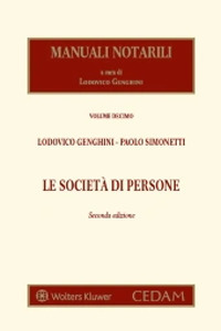 Libro società di persone di Lodovico Genghini; Paolo Simonetti - ean 9788813377311 - CEDAM