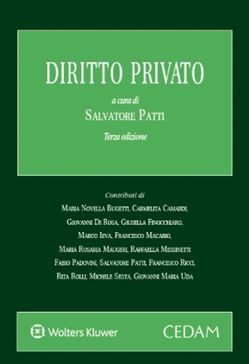 Libro Diritto privato di  - ean 9788813380717 - CEDAM