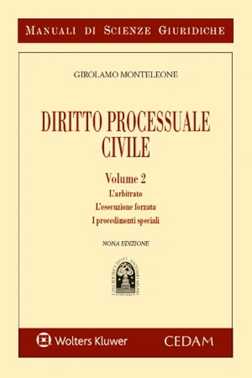 Libro Manuale di diritto processuale civile di Girolamo Monteleone - ean 9788813382476 - CEDAM
