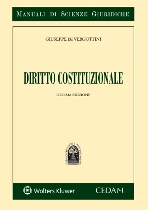 Libro Diritto costituzionale di Giuseppe De Vergottini - ean 9788813383763 - CEDAM