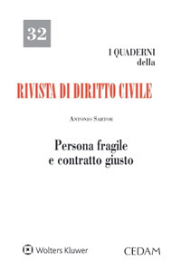 Libro Persona fragile e contratto giusto di Antonio Sartor - ean 9788813385217 - CEDAM
