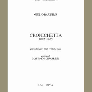 Libro Cronichetta (1875-1879) di Giulio Barberis - ean 9788821315343 - LAS