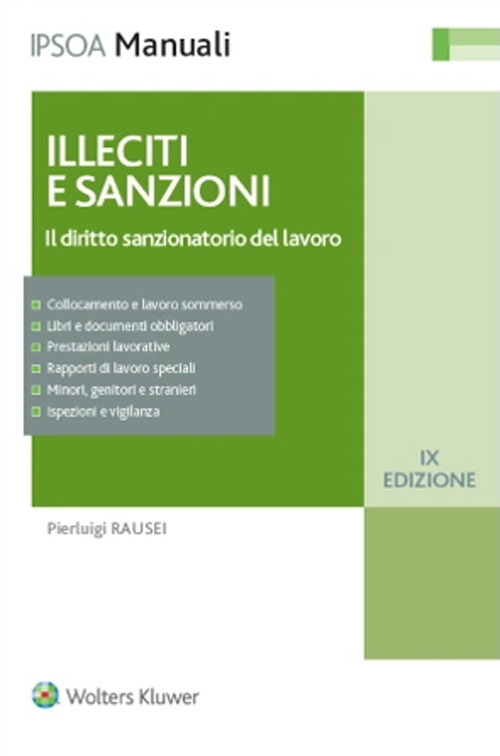 Libro Illeciti e sanzioni di Pierluigi Rausei - ean 9788821783067 - Ipsoa