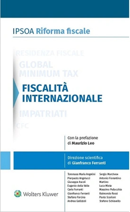 Libro Fiscalità internazionale di  - ean 9788821783760 - Ipsoa