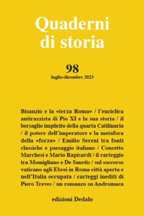 Libro Quaderni di storia di  - ean 9788822025982 - edizioni Dedalo