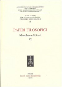 Libro Papiri filosofici. Miscellanea di studi di  - ean 9788822261151 - Olschki