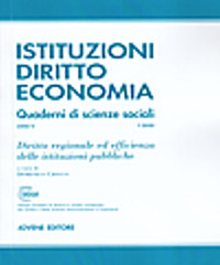 Libro Diritto regionale ed efficienza delle istituzioni pubbliche di  - ean 9788824327008 - Jovene