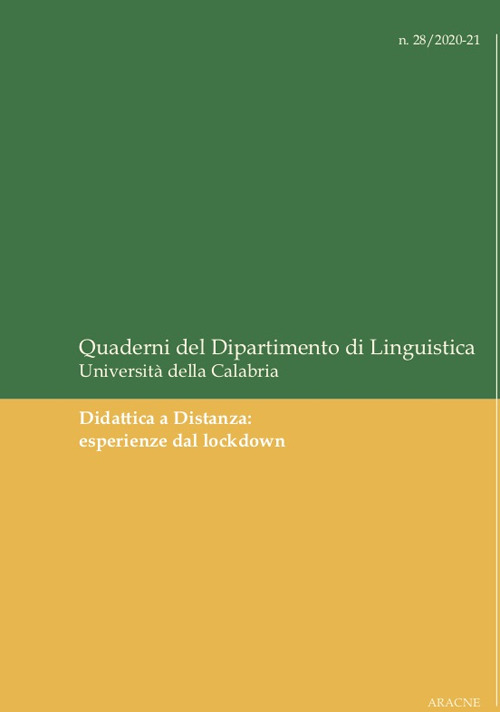 Libro Didattica a distanza: esperienze dal lockdown di Assunta Caruso - ean 9788825541335 - Aracne