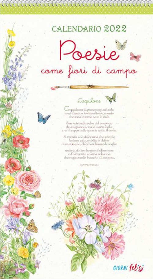 Libro Poesie come fiori di campo. Calendario 2022 di  - ean 9788826205922 - Edizioni del Baldo