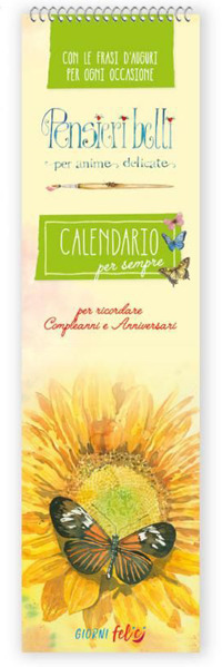 Libro Calendari Perenni: Compleanni e anniversari. Pensieri belli di  - ean 9788826207711 - Edizioni del Baldo