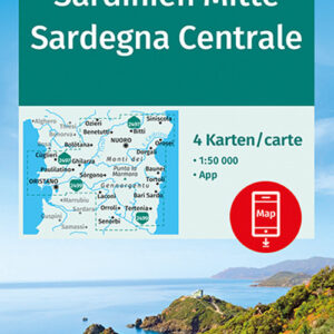 Libro - Carta escursionistica n. 2498. Sardegna Centrale 1:50.000 (set di 4 carte) - ISBN 9783990443224