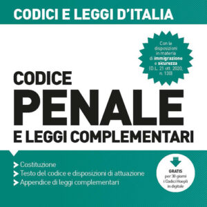 Libro - Codice penale e leggi complementari 2021 - ISBN 9788836003082