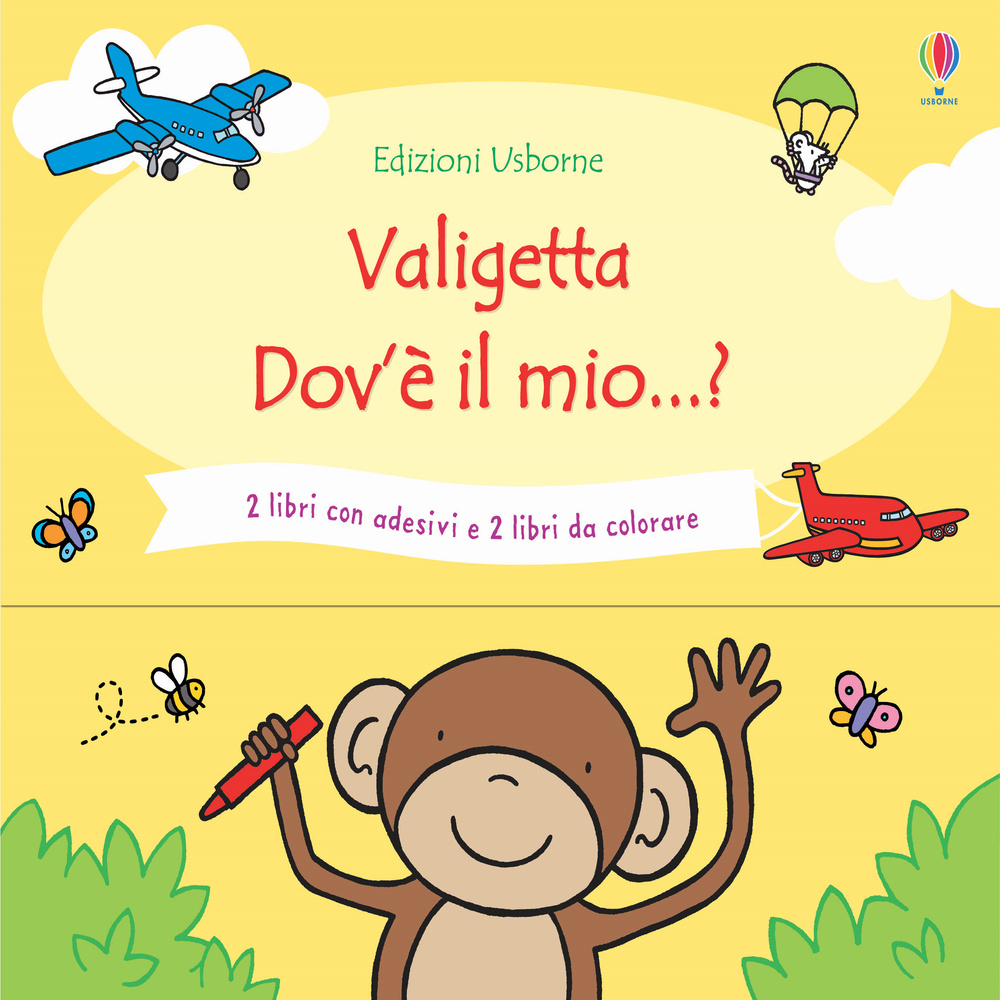Libro Dov'è il mio...? 2 libri con adesivi e 2 libri da colorare di Fiona Watt; Rachel Wells - ean 9781409583585 - Usborne