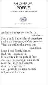 Libro Poesie. Testo spagnolo a fronte di Pablo Neruda - ean 9788806025502 - Einaudi
