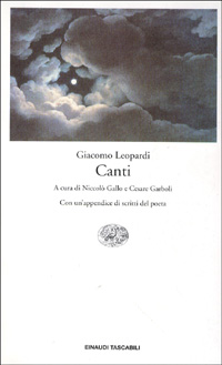 Libro canti di Giacomo Leopardi - ean 9788806133030 - Einaudi
