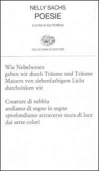 Libro Poesie. Testo tedesco a fronte di Nelly Sachs - ean 9788806152666 - Einaudi