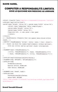 Libro Computer a responsabilità limitata. Dove le macchine non riescono ad arrivare di David Harel - ean 9788806160098 - Einaudi