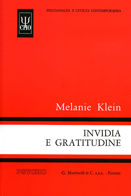 Libro Invidia e gratitudine di Melanie Klein - ean 9788809750081 - Psycho