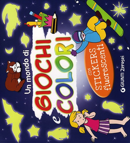 Libro mondo di giochi e colori. Con adesivi di  - ean 9788809780101 - Giunti Junior