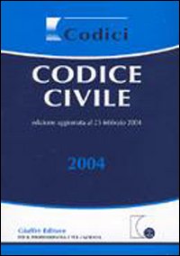 Libro Codice civile 2004 di  - ean 9788814110054 - Giuffrè