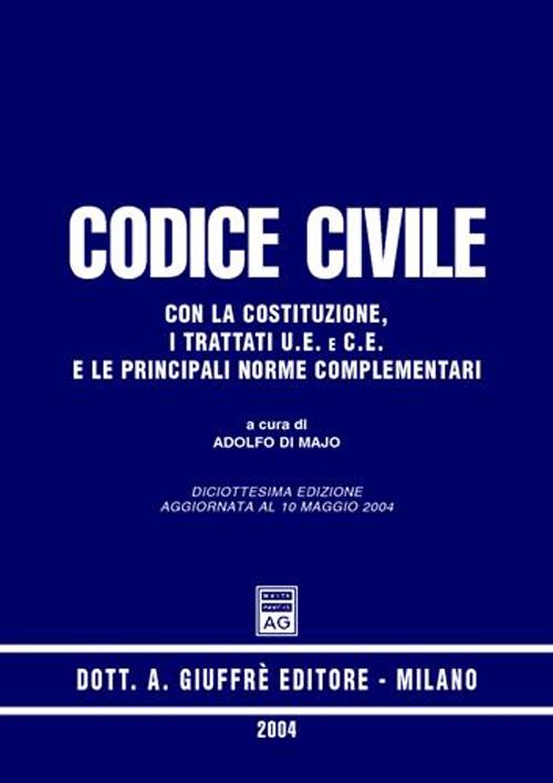 Libro Codice civile. Con la Costituzione