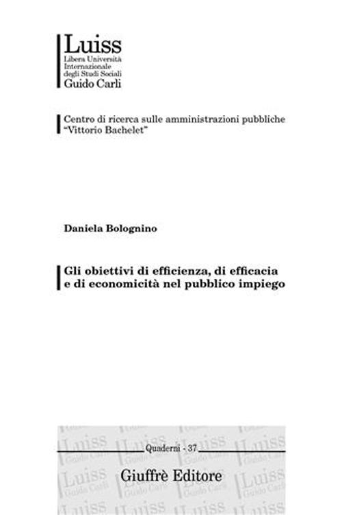 Libro obiettivi di efficienza