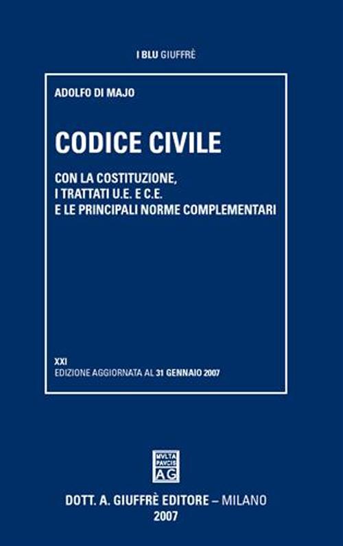 Libro Codice civile. Con la Costituzione