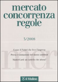 Libro Mercato concorrenza regole di  - ean 9788815123015 - Il Mulino