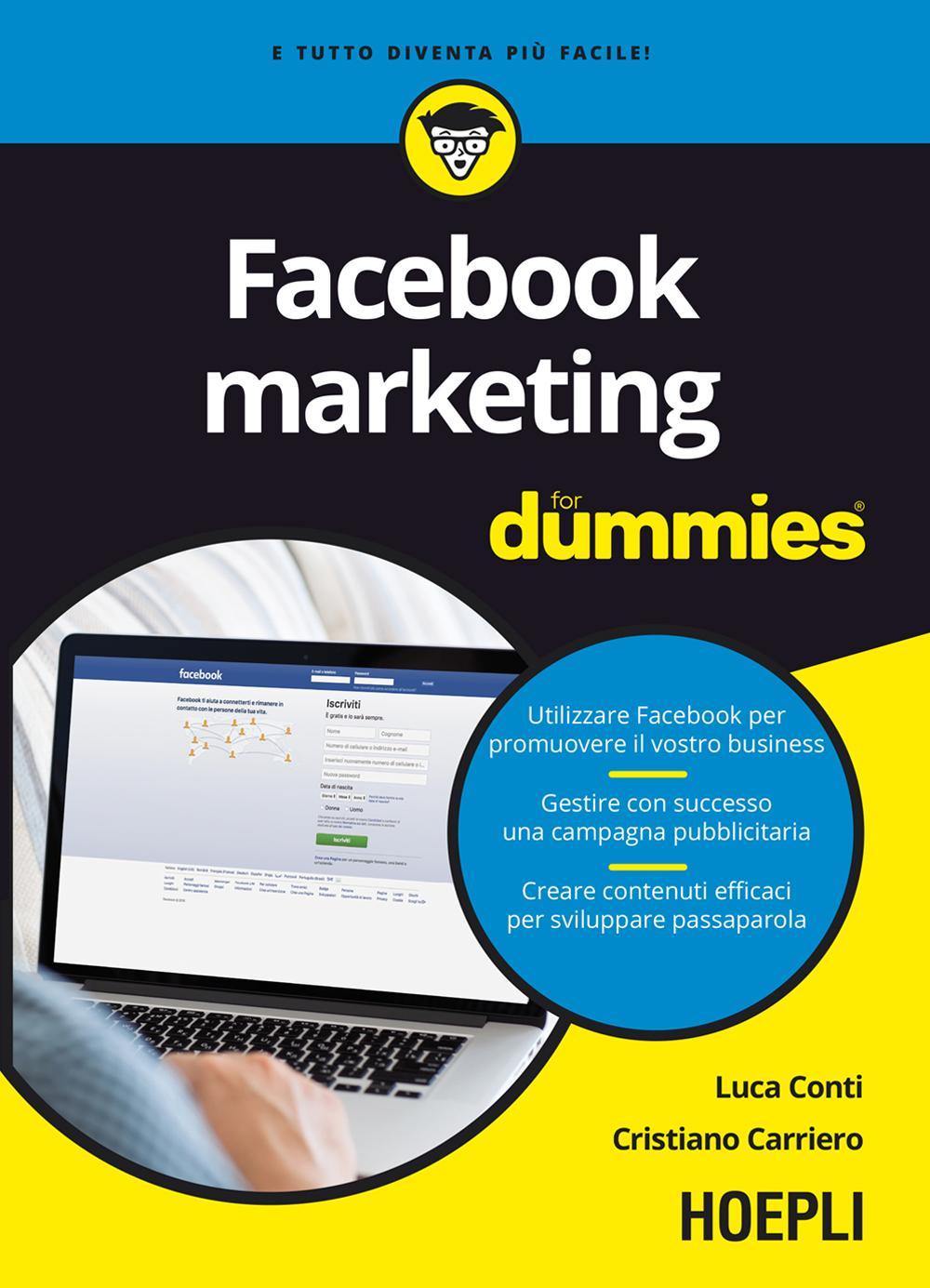 Libro Facebook marketing For Dummies di Luca Conti; Cristiano Carriero - ean 9788820374761 - Hoepli