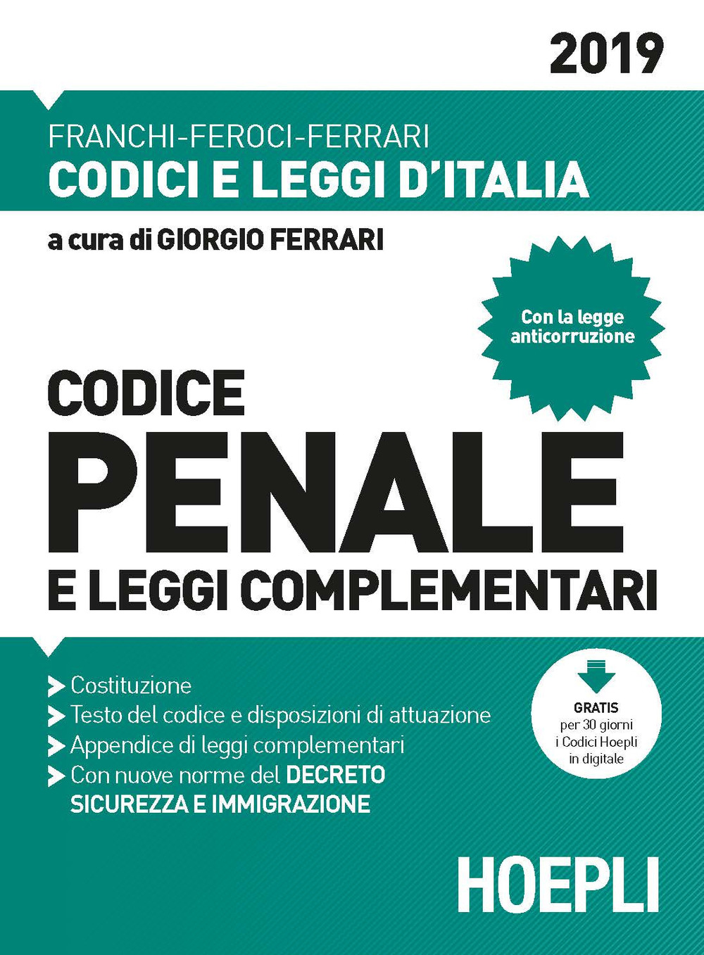 Libro Codice penale e leggi complementari di  - ean 9788820388232 - Hoepli