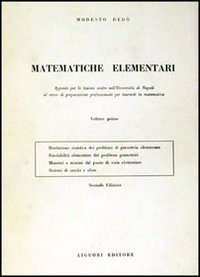 Libro Matematiche elementari di Modesto Dedò - ean 9788820701765 - Liguori
