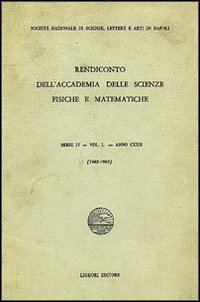 Libro Rendiconto dell'Accademia delle scienze fisiche e matematiche. Serie IV di  - ean 9788820712792 - Liguori