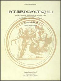 Libro Lectures de Montesquieu. Actes du Colloque (Wolfenbüttel