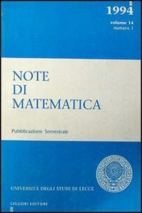Libro Note di matematica di  - ean 9788820726744 - Liguori