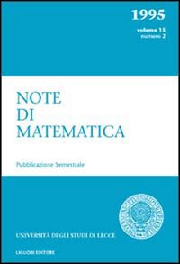 Libro Note di matematica di  - ean 9788820727482 - Liguori