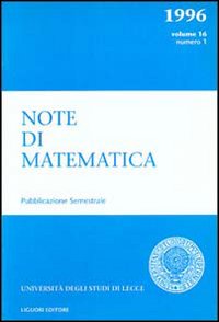 Libro Note di matematica di  - ean 9788820728335 - Liguori