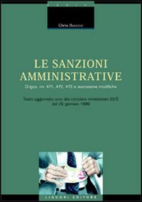 Libro sanzioni amministrative. DL nn. 471