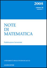 Libro Note di matematica di  - ean 9788820739379 - Liguori