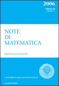 Libro Note di matematica di  - ean 9788820740184 - Liguori
