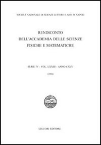 Libro Rendiconto dell'Accademia delle scienze fisiche e matematiche. Serie IV di  - ean 9788820740481 - Liguori